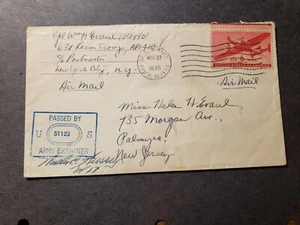 APO 410 ST JEAN ROHRBACH, FRANCE 1945 Censored WWII Army Cover 63 RECON Troop - Picture 1 of 2