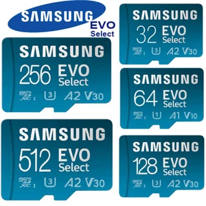 32GB 256GB 512GB EVO Select Micro SD Card C10 V30 Memory Card Camera TF Card - Afbeelding 1 van 10