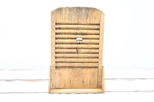 Antique/Vintage Primitive Wood Scrub Board Wash Board Handmade Washboard AAFA #3 - Picture 1 of 9