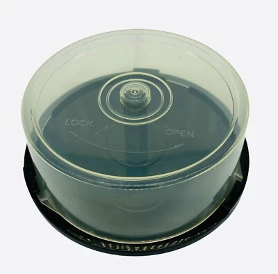 10 x 25 Disc CD/DVD Cake Box - Clear Plastic Tubs (Holds 25 discs)  - Image 1 of 4