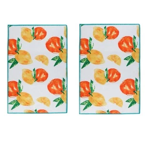 2-Pack Microfiber Dish Drying Mats Lemons & Oranges 12x18 FREE SHIPPING - Picture 1 of 3