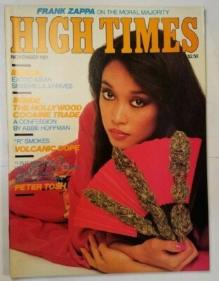 HIGH TIMES INDICA FRANK ZAPPA VINTAGE NOV 1981 MARIJUANA MAGAZINE NOS WEED 420