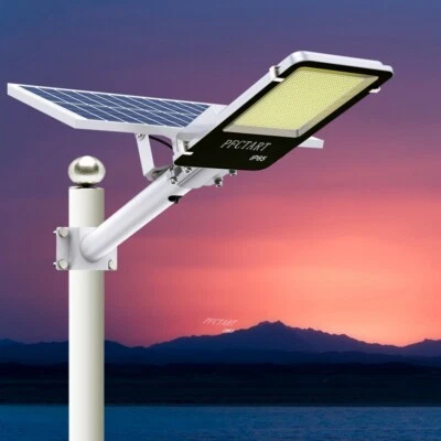 PFCTART Solar Lights Outdoor Super bright Large Solar Street Lights Dusk to Dawn - Image 1 of 4