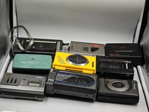 Lot of 9 Used Cassette Players - Non-Working, For Parts - Picture 1 of 6
