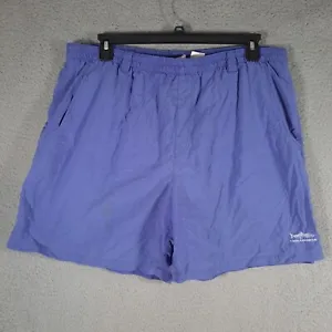 Columbia Swim Trunks Mens XL Blue Solid Nylon Board Shorts - Picture 1 of 10