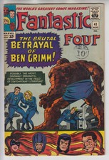 FANTASTIC FOUR # 51  FN 6.0  FRIGHTFUL FOUR STORY  JACK KIRBY ART CENTS 1965