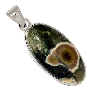 Natural Ocean Jasper - Madagascar 925 Sterling Silver Pendant Jewelry ALLP-27088 - Picture 1 of 1