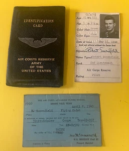 ARMY AIR CORPS PILOT’S ID WALLET WITH ID 1940 - Picture 1 of 11