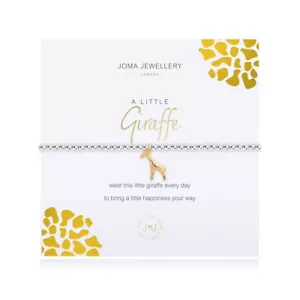Joma Jewellery Silver Plated Beaded Bracelet A Little GIRAFFE + GIFT BAG 3477 - Picture 1 of 4