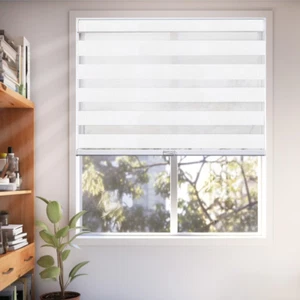 34.5" W X 72" H Zebra Blinds Roller Window Shades for Home & Windows - Picture 1 of 12
