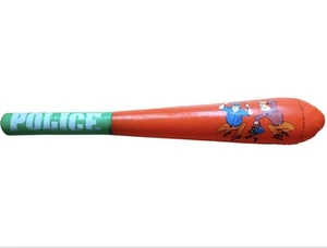 Vtg Large Inflatable Blow Up POLICE Bat Fair Prize 1993 Rhode Island Novelty - Picture 1 of 5