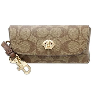 COACH Eyeglass case Signature 73639 PVC Brown/181426 - Picture 1 of 10