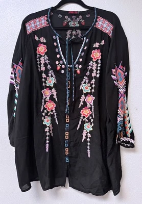 🌹Hermoso Top Túnica Johnny Was Muy Bordado 1X EuC Foto 1 de 4