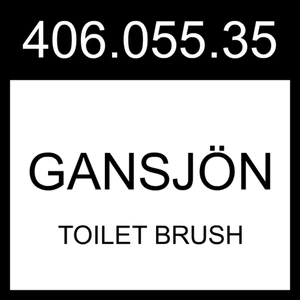 Cepillo de inodoro verde claro IKEA GANSJON GANSJÖN 406.055.35 - Imagen 1 de 1