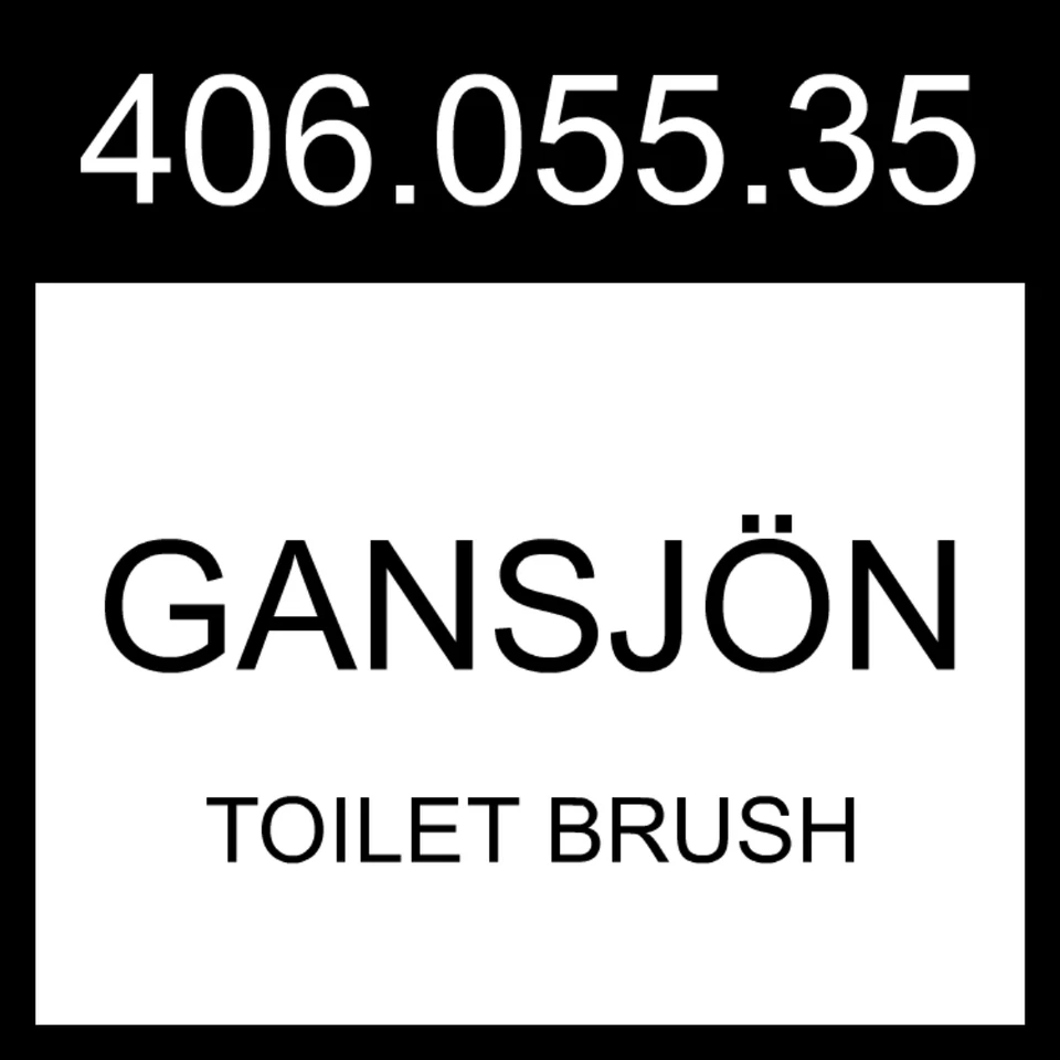 IKEA GANSJON GANSJÖN Toilet Brush Light Green  406.055.35 - Image 1 of 1