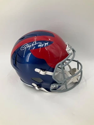 CASCO RÉPLICA TAMAÑO COMPLETO RETRO FIRMADO POR LOS GIGANTES DE NUEVA YORK DE LAWRENCE TAYLOR JSA Foto 1 de 3