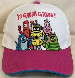 Yo Gabba Gabba! Youth/Toddler Hat - NEW - Baseball Cap White Pink - Picture 1 of 6