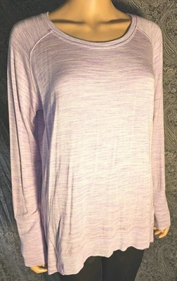 Sudadera túnica Champion Hi-Lo para mujer camisa manga larga tejida rosa verigada Foto 1 de 4