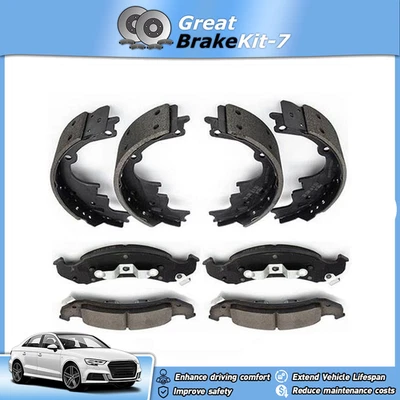 Pastilhas de freio dianteiras e traseiras de cerâmica OE e sapatas de bateria para 1993 Chevrolet Camaro 3.4L - Imagem 1 de 4