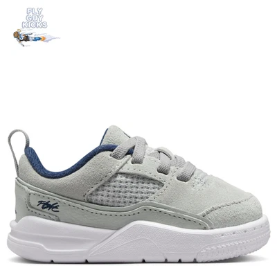 Zapato Deportivo Bebé Nike Air Jordan Flight Court TD Gris Azul Marino Blanco HF3331-004 Foto 1 de 4