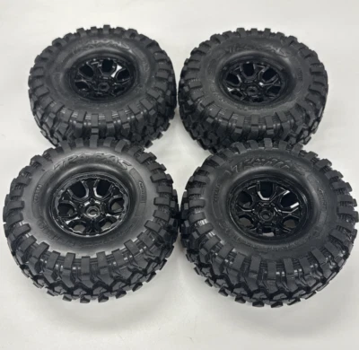 Traxxas 1/10 Trx4 1.9 12mm hex Wheels Tyres OZRC ML1384 - Image 1 of 4