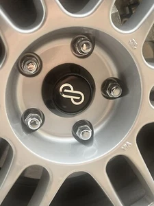 Custom Enkei RPF1 Black Center Cap (16, 17, 18, 19") - SET OF 4 CAPS - Picture 1 of 2