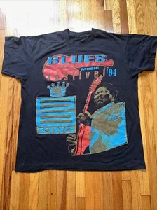 Camicia vintage 1994 BB King Blues Festival grande stampa - Foto 1 di 5