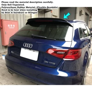 284F Add-On Rear Duckbill Trunk Spoiler Wing Fits 2013~2023 Audi A3 8V Hatchback - Picture 1 of 12