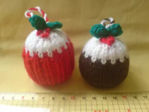 Christmas Tree Decorations, Puddings, Robin, Penguin, Santa, mixed Stockings - Picture 1 of 10