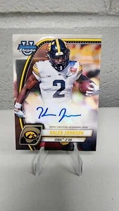 Bowman Chrome U Kaleb Johnson 2024 automático #PA-KJO Iowa Hawkeyes Steelers - Imagen 1 de 2