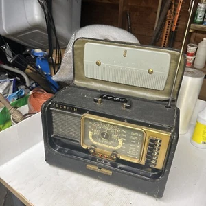 Vintage Zenith Trans Oceanic Model H500 Shortwave Radio. Tested Working. - Picture 1 of 22