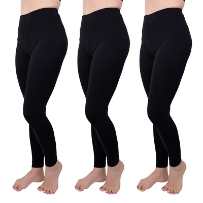 [3 Pack] Leggings for Women Athletic Yoga Casual Lounge Pants Buttery Soft Feel - Image 1 of 4