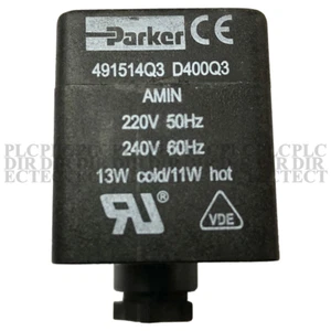 NEW Parker 491514Q3 D4G Solenoid Valve Coil 220-240V - Picture 1 of 2