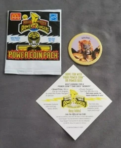 McDonalds Mighty Morphin Power Rangers Goldar POG 1994 de colección regalo coleccionable - Imagen 1 de 3
