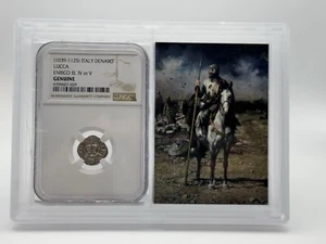 1039-1125 Italy Denaro Lucca NGC Crusades Storybox  - Picture 1 of 4