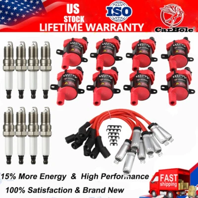 Performance Ignition Coil,Wireset & Iridium Spark Plug for Chevy GMC Yukon UF262 - Image 1 of 4