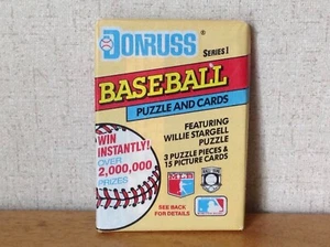 1991 Donruss Baseball 3 Puzzle pieces & 15 Cards series 1 Sealed Pack - Picture 1 of 2
