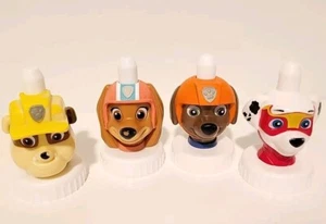 Buen Lote de 2 Toppers de Bebidas de Crecimiento Paw Patrol 4 Escombros Liberty Zuma Mighty Marshall - Imagen 1 de 7