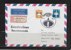 GERMANY DDR INTERNATIONAL CHESS FESTIVAL ,24.08.88 DRESDEN registered air mail - Picture 1 of 1