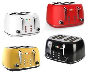 Vintage Electric 4-slice Toaster Stainless Steel 1650W not Delonghi 4 colours