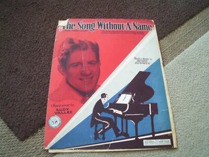 Vintage sheet music "The song without a name", arr. Ukulele, Piano, voice - Picture 1 of 2