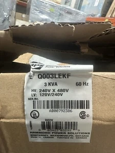 HAMMOND POWER SOLUTIONS Q003LEKF / Q003LEK - BRAND NEW - Picture 1 of 11
