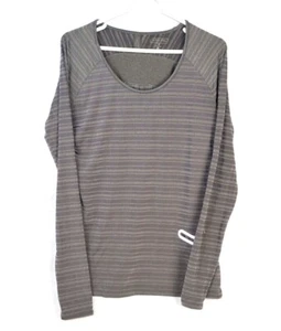 Camisa Athleta Mujer Correr Manga Larga Agujeros para Pulgar Top Reflectante Azul Talla M - Imagen 1 de 4
