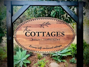 Rustic Timber Hanging Property Sign 45cm (Hand Crafted) /house/country/custom - Picture 1 of 7