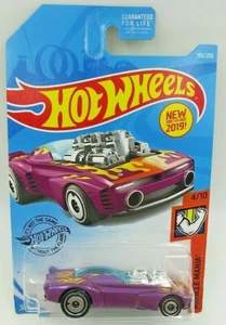 2019 Hot Wheels #195 Muscle Mania 4/10 RODGER DODGER 2.0 Purple w/Chrome AD Sp - Picture 1 of 3