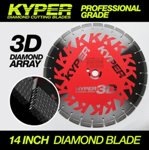 14 INCH KYPER HYPER 3D CONCRETE CUTTING DISC FOR DEMO SAW - Picture 1 of 10