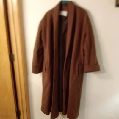 Abrigo Mujer De Colección Años 80 90 Rusia Marrón Talla 8 Forro Negro Escena Internacional Foto 1 de 4