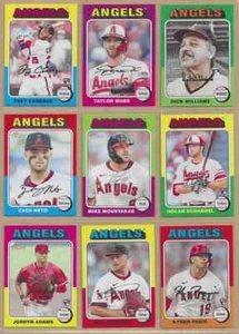 2024 Topps Heritage LOS ANGELES ANGELS Base Team Set of (11) Zach Neto Schanuel - Picture 1 of 2
