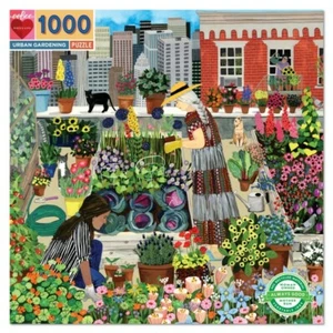 Urban Garden 1000 Piece Jigsaw Puzzle by eeboo - Picture 1 of 4