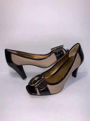 BOMBAS CIRCA JOAN & DAVID TALLA 6 M MARRÓN HEBILLA PUNTA ABIERTA MUJER EB-4 Foto 1 de 4